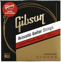 GIBSON SAG-CPB13 COATED PHOSPHOR BRONZE ACOUSTIC GUITAR STRINGS, MEDIUM